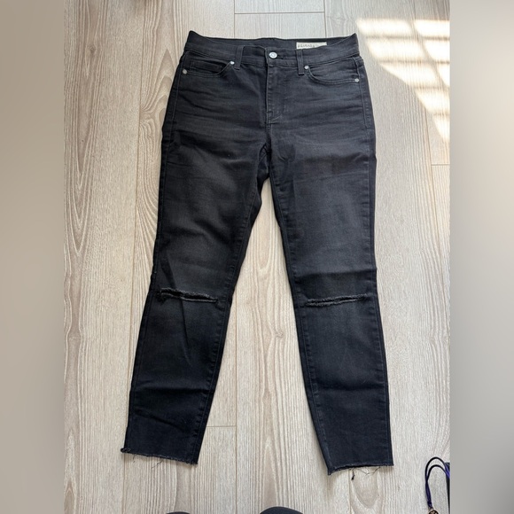 Pistola Keaton High Rise Slim Straight Distressed Black Jeans - Picture 2 of 5